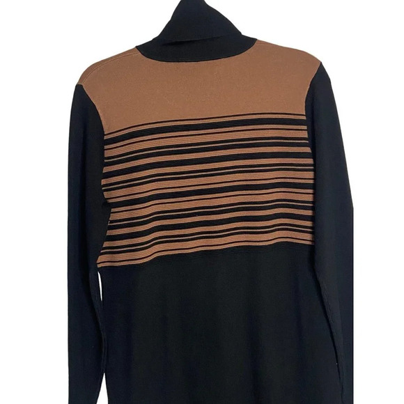 NWT TOCCIN Blake Striped Turtleneck Dress-sz XL - Picture 9 of 12